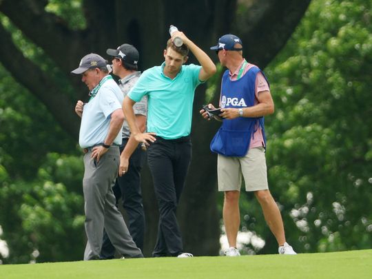 Wise escapes unhurt after being hit by errant tee shot at PGA Championship