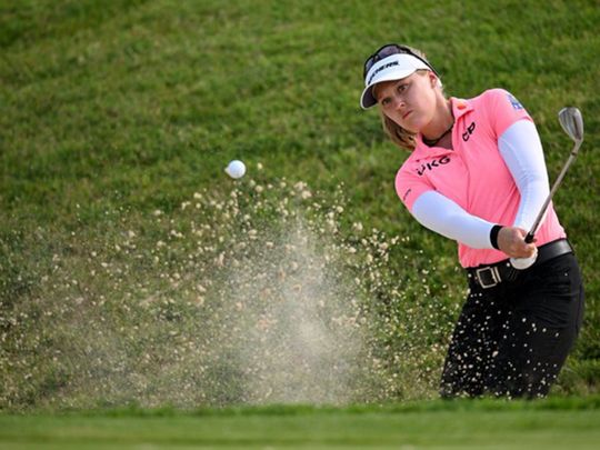 Brooke Henderson regains form to sweep into three-shot lead at Evian