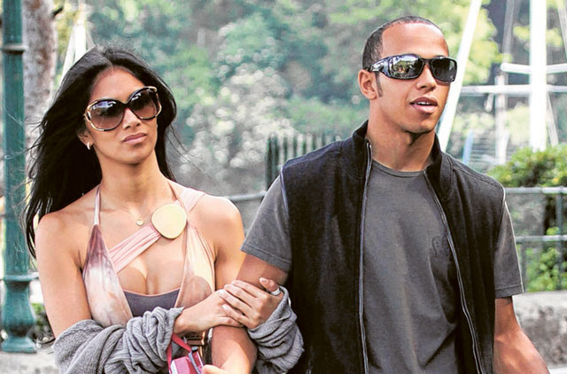 Nicole Scherzinger celebrates boyfriend Lewis Hamilton's Abu Dhabi