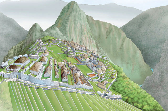 Machu-Picchu-ruins(sketch) by T-Douglas-Painting on DeviantArt