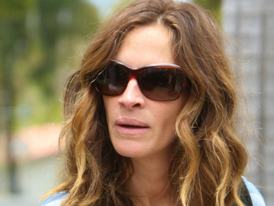 American iconic actress Julia Roberts was spotted carrying a