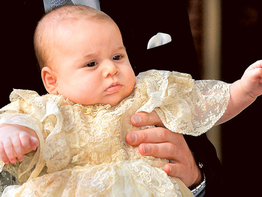 Prince George’s christening portraits unveiled | Entertainment – Gulf News