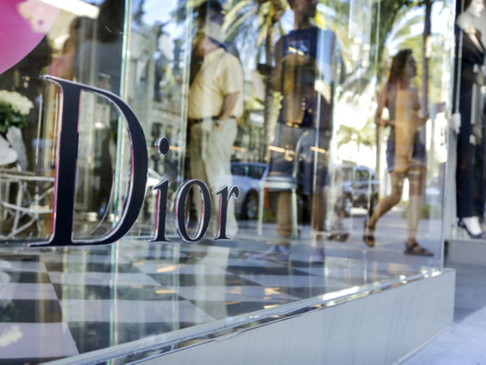 Upscale Rodeo Drive shopping store Dior in Beverly Hills