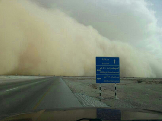 Rain and thunderstorm hit Oman