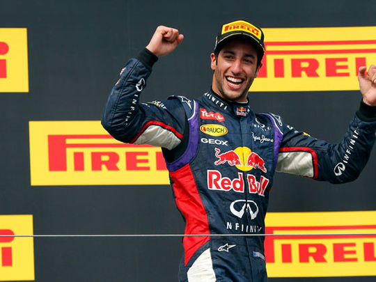 Formula One: Daniel Ricciardo wins chaotic race in drenched Hungary ...