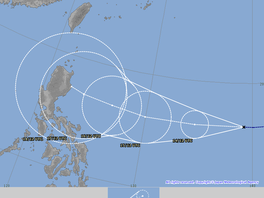 Tropical storm threatens northern Philippines | Philippines – Gulf News