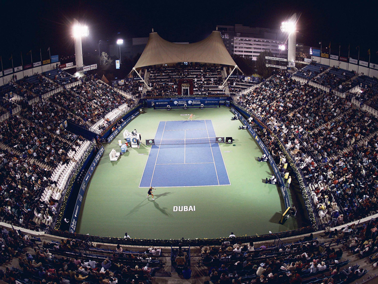 Dubai Tennis Champs on X: Saturday night under the lights