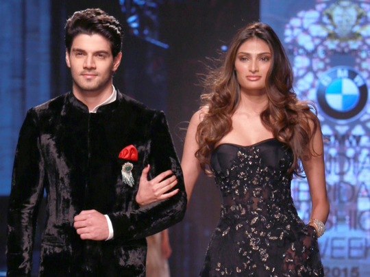 Athiya Shetty and Sooraj Pancholi debut on ramp for Falguni & Shane Peacock  | Fashion – Gulf News