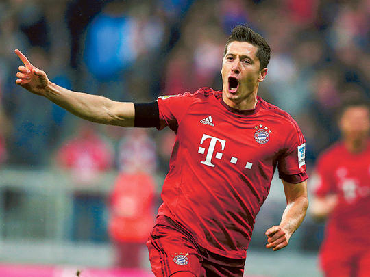 Bundesliga: Bayern Munich star Robert Lewandowski hits 5 goals in 9 minutes - Football - Gulf News