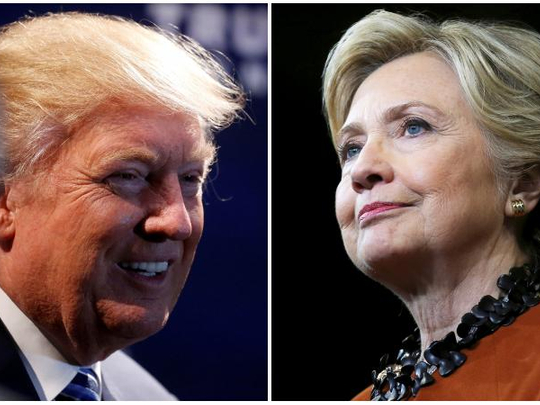 Trump Gains Ground On Clinton: Reuters/Ipsos | Americas – Gulf News