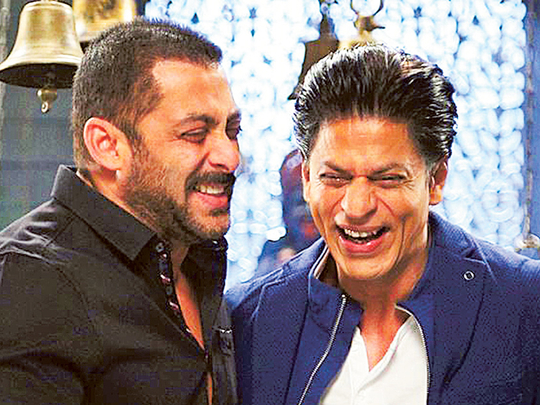 Image result for SRK Salman laughing