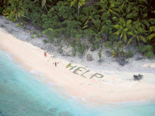 Castaways Rescued By ‘help’ Sign | World – Gulf News