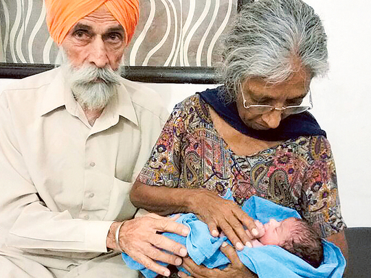 70 Year Old Indian Woman Gives Birth To First Baby India Gulf News