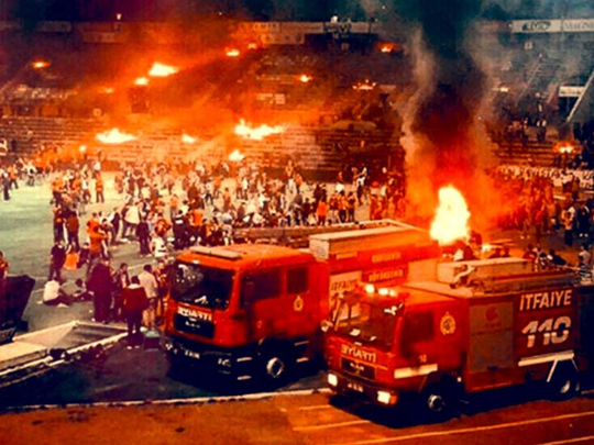 Turkish football fans burn down their own stadium | Football – Gulf News