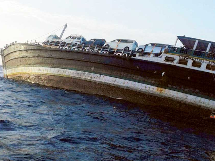 Indian Cargo Ship Sinks Off Oman Coast - 
