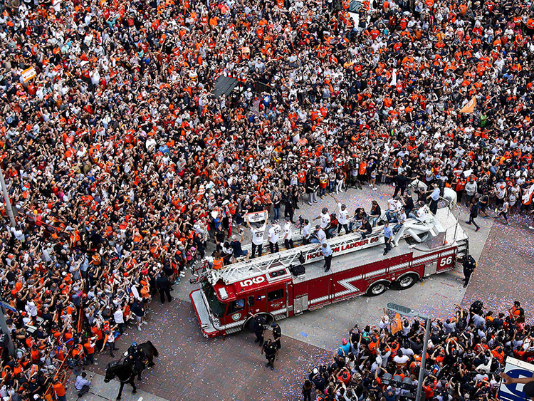 Astros celebrate World Series title with downtown Houston parade