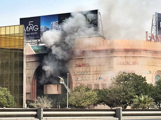 Massive Fire At Lamcy Plaza In Dubai Brought Under Control Uae