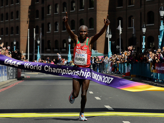 Kenyan runner Geoffrey Kirui celebrates ‘best moment’ of career | Sport ...