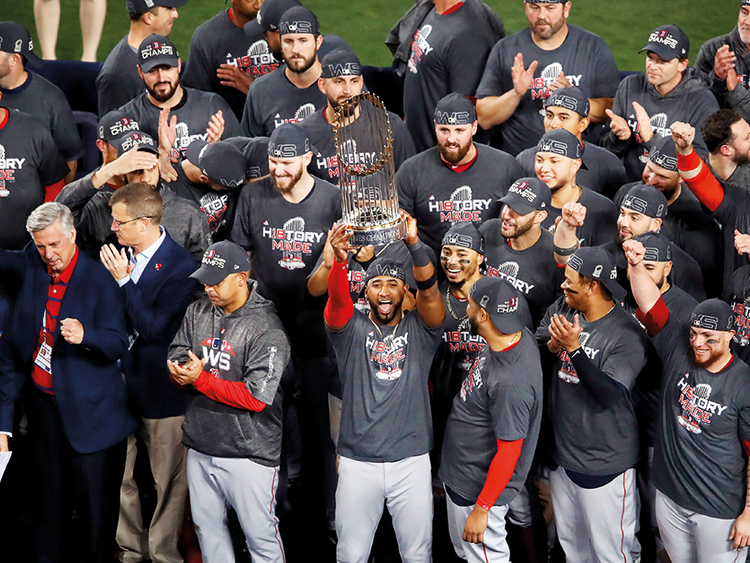 Red Sox beat Dodgers in Game Five to win World Series