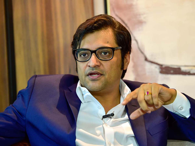 Arnab Goswami Detained By Mumbai Police India Gulf News 