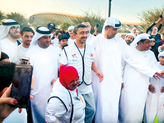 Shaikh Abdullah Bin Zayed Al Nahyan joins the Tolerance Walk