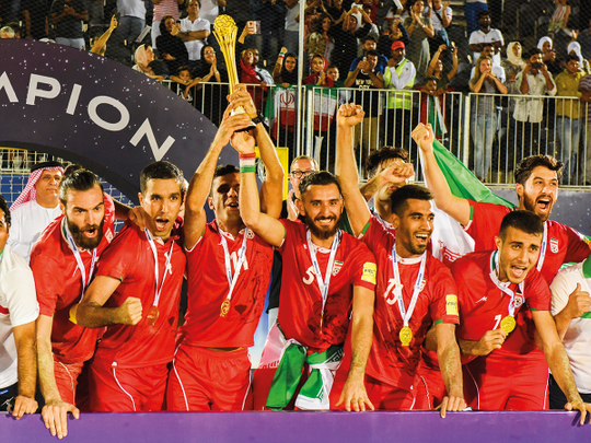 Iran team celebrating