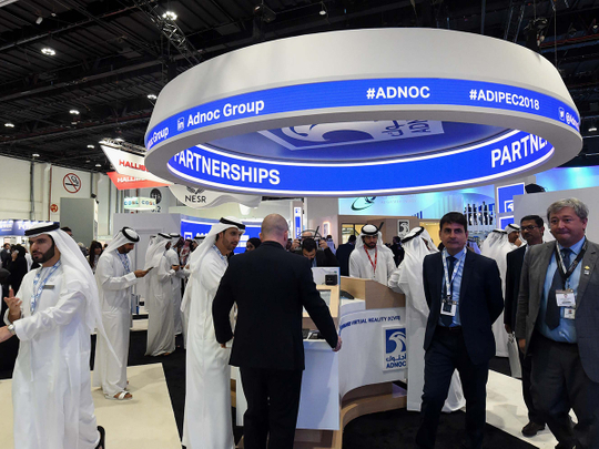 Adnoc on the 2nd day of Adipec 2018