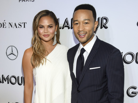tab John Legend and Chrissy at Gamour awards