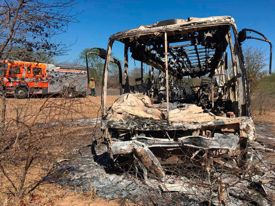 181116 bus fire zimbabwe
