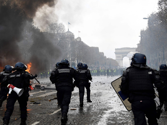 Riot police France