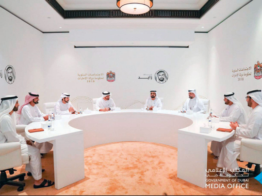Government meeting in Abu Dhabi