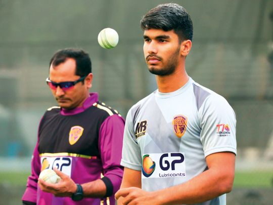 Hassan Khan, the 20-year-old Punjabi Legends spinner