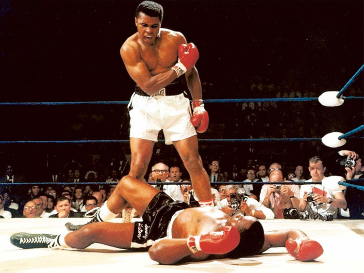 Heavyweight champion Muhammad Ali