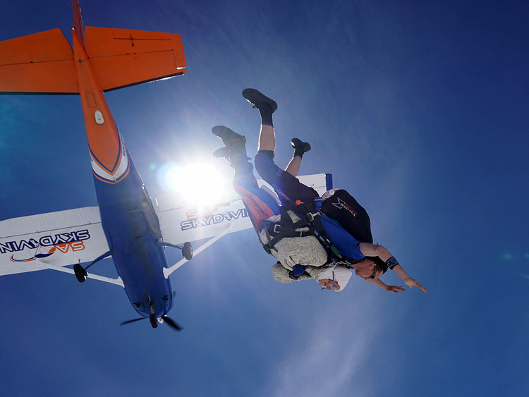 World's oldest skydiver