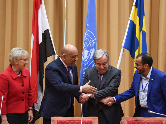 Yemen truce talks Stockholm 13122018