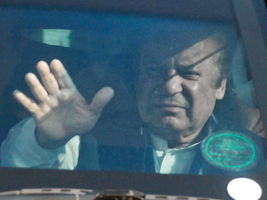 Sharif heading to National Accountability Court for his verdict.