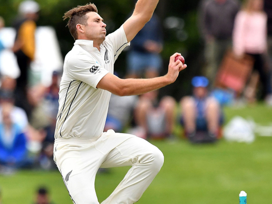 New Zealand's paceman Tim Southee