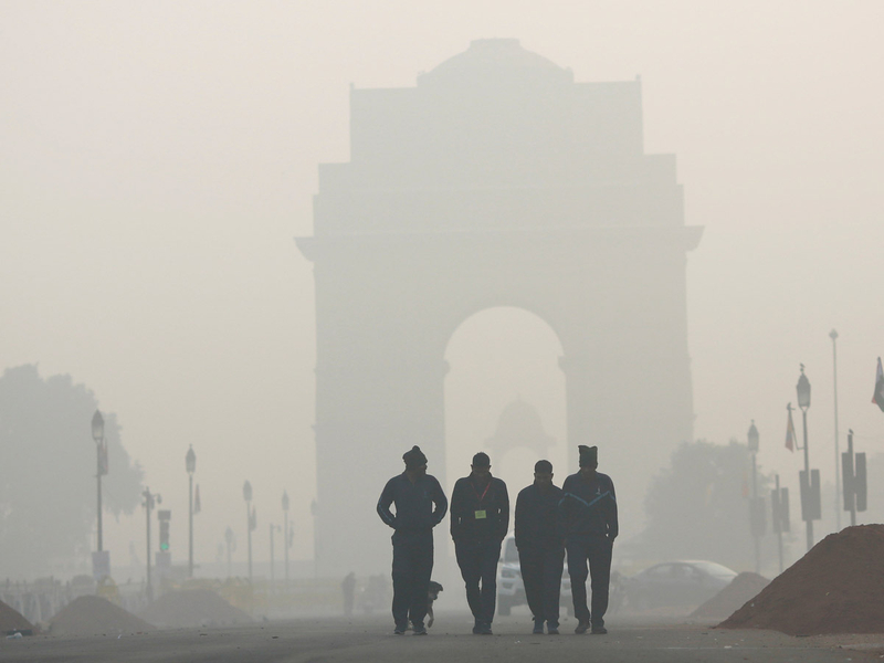 Delhi air pollution 2018 AP