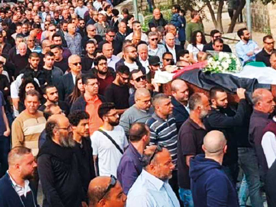 Thousands bid farewell to ‘voice of Palestinians’ | Mena – Gulf News
