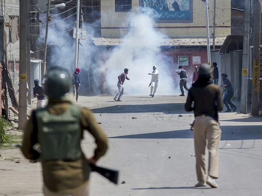 Nine killed as fighting rages in disputed Kashmir | India – Gulf News