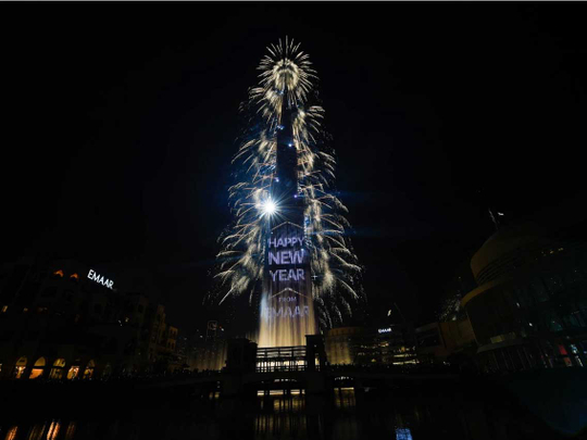 Burj Khalifa fireworks 2019