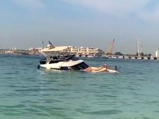Dubai tourists rescued from sinking yacht