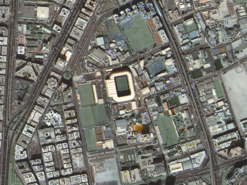 Al Nasr stadium from space