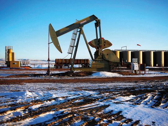 An oil pump in North Dakota