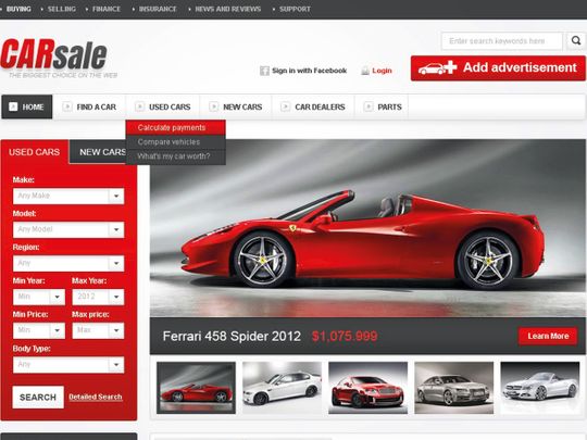 Car buying in UAE slowly moving online