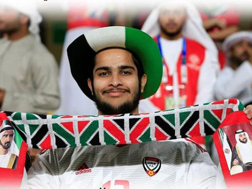 Abu Dhabi Police football fan