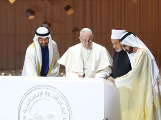 Pope in UAE 20190205