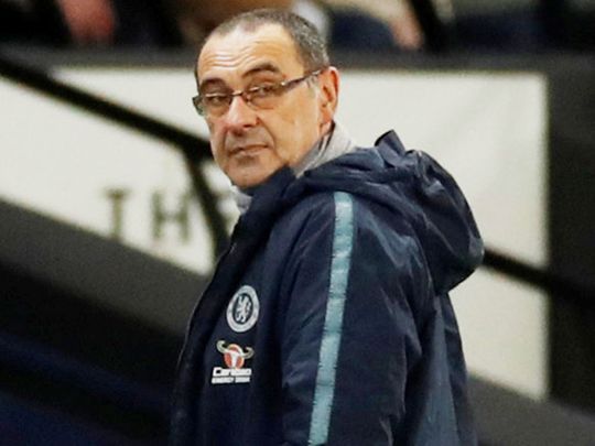 Chelsea manager Maurizio Sarri
