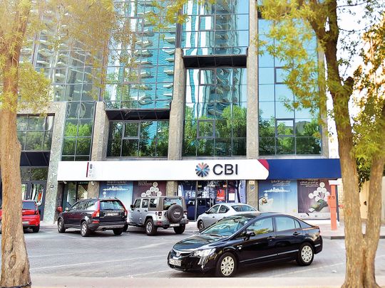 A Commercial Bank International (CBI) branch in Bur Dubai