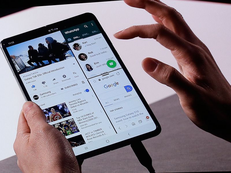 Watch Samsung Unveils Galaxy Fold Phone For 1 980 Business